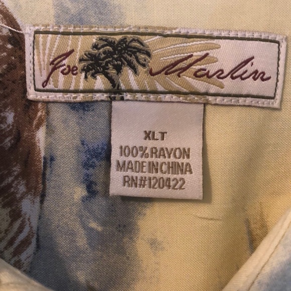 NWT XLT JOE MARLIN HAWAIIAN SHIRT - Picture 2 of 5